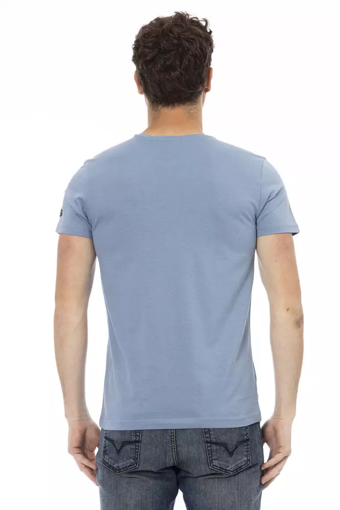 T-shirt en coton bleu clair