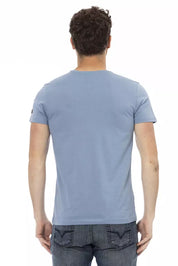 T-shirt en coton bleu clair