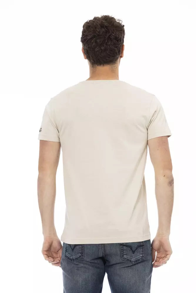 T-shirt en coton beige