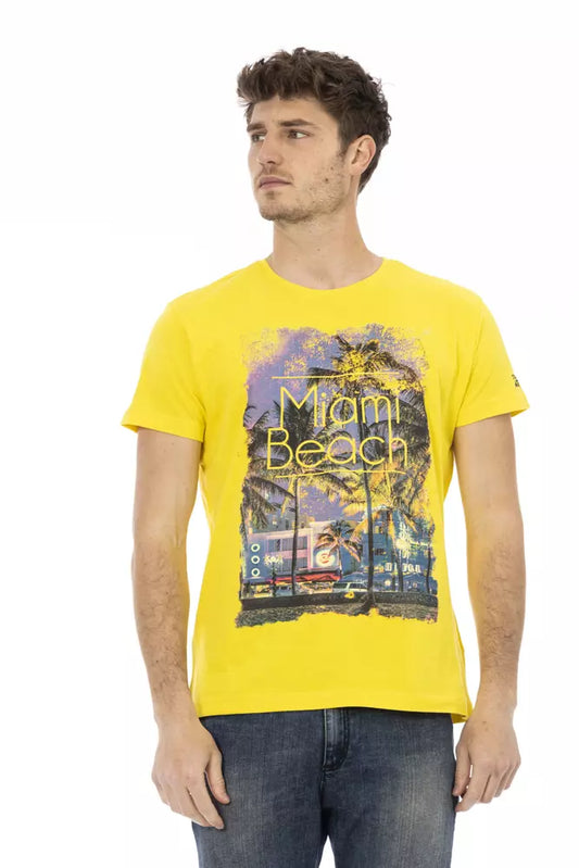 T-shirt en coton jaune