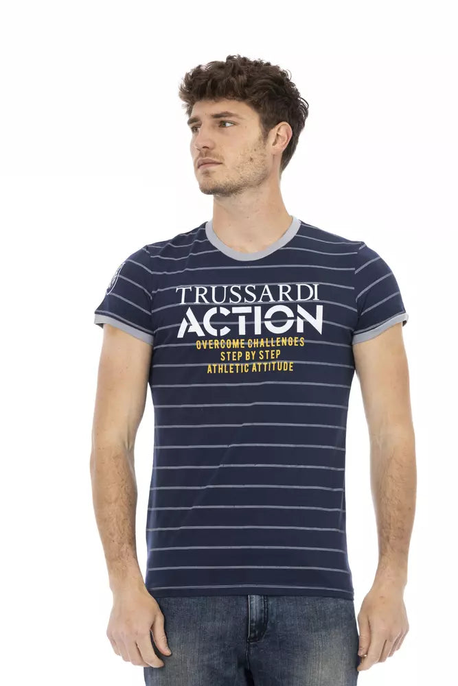 T-shirt en coton bleu