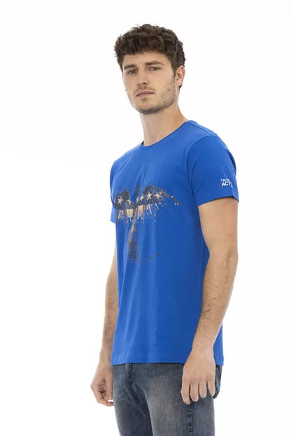 T-shirt en coton bleu