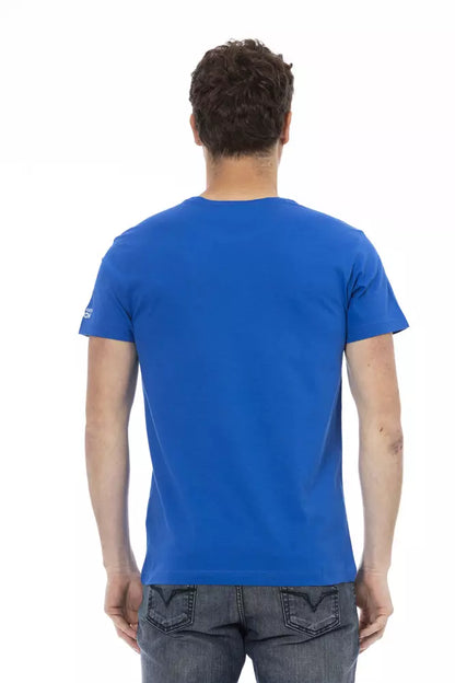 T-shirt en coton bleu