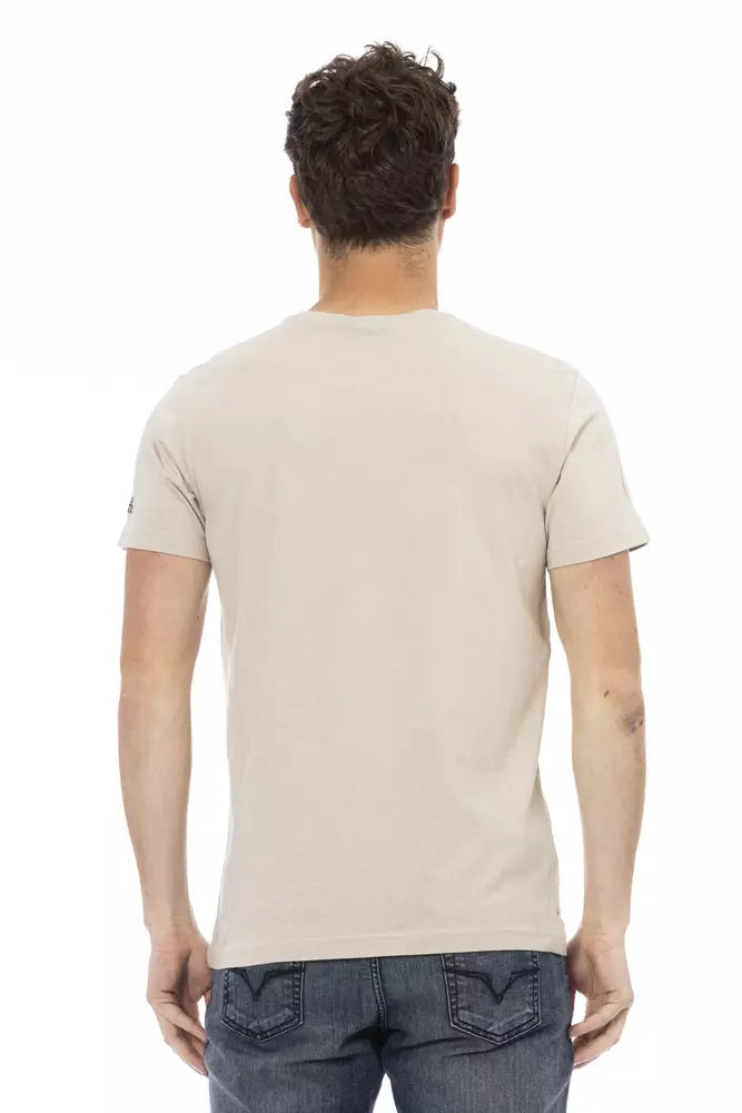 T-shirt en coton beige