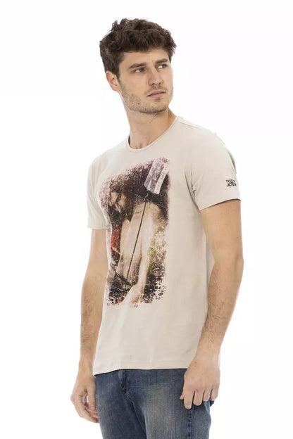 T-shirt en coton beige