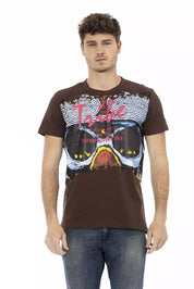 T-shirt en coton marron