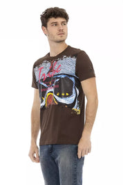 T-shirt en coton marron