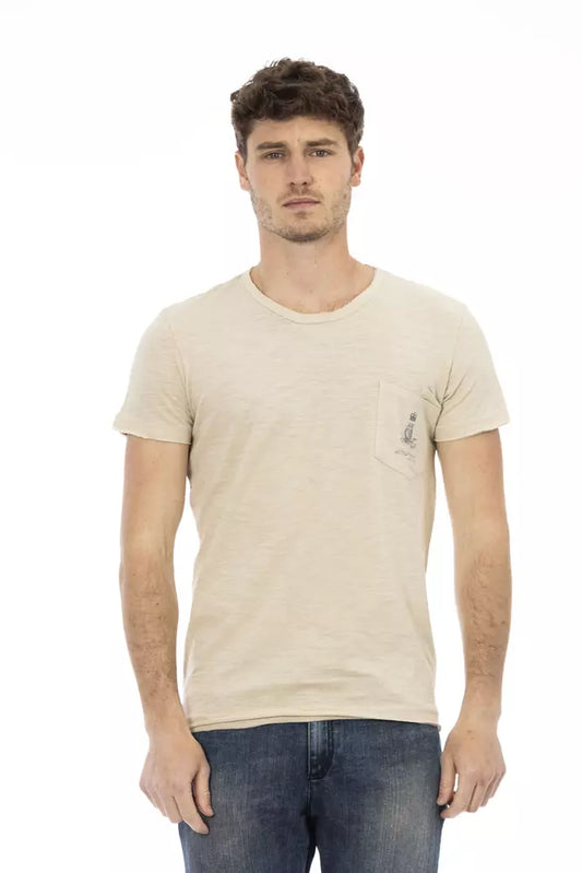 T-shirt en coton beige