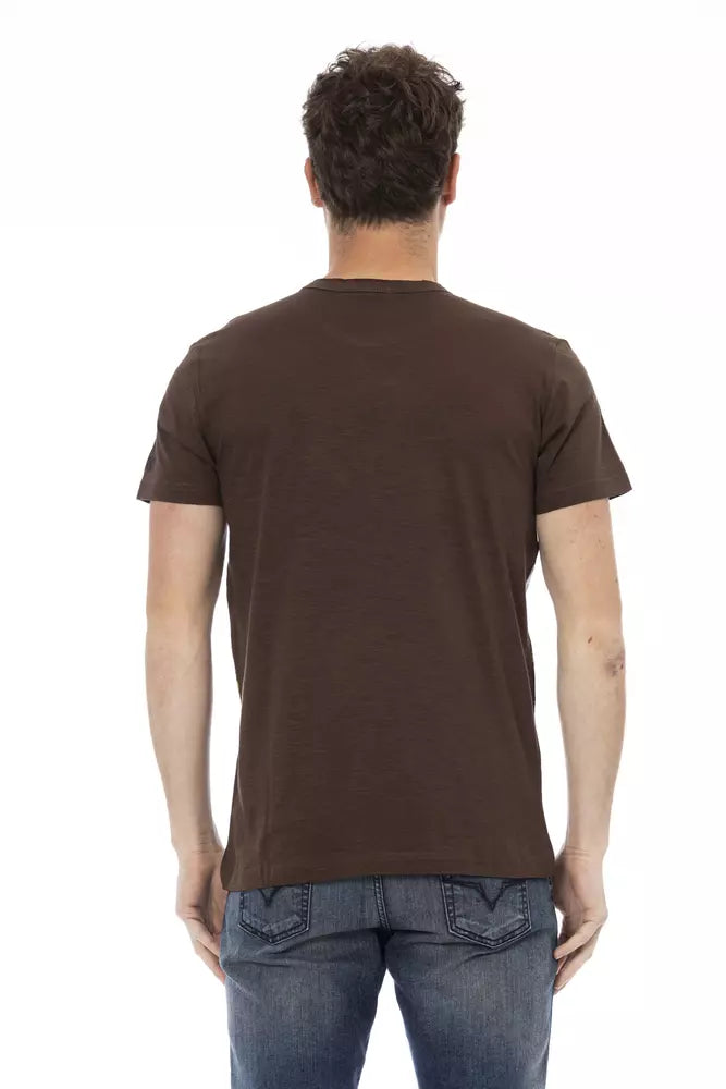 T-shirt en coton marron