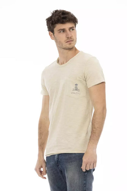 T-shirt en coton beige