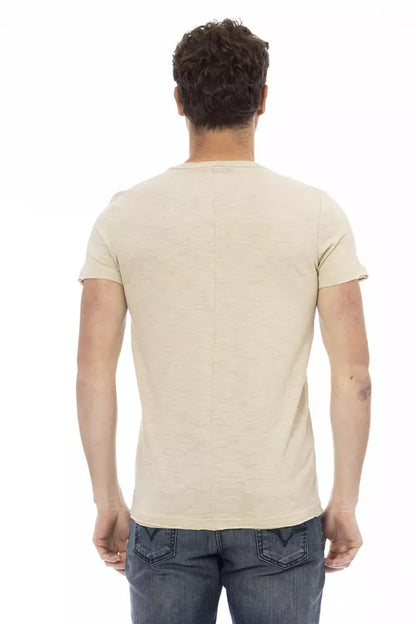 T-shirt en coton beige