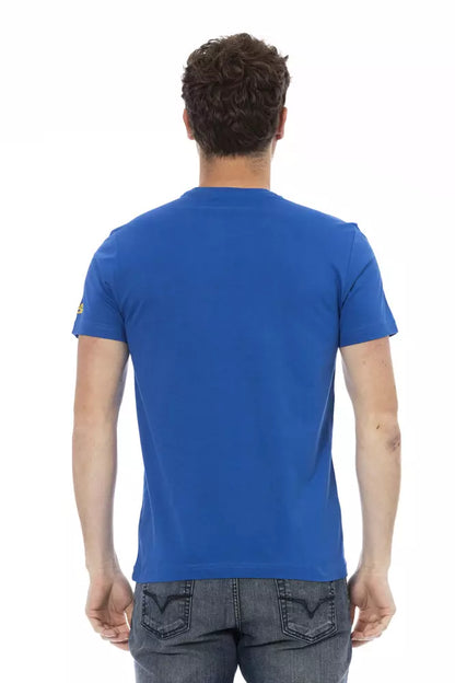 T-shirt en coton bleu