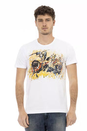 White Cotton Men T-Shirt