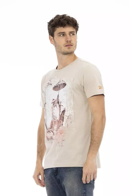 T-shirt en coton beige