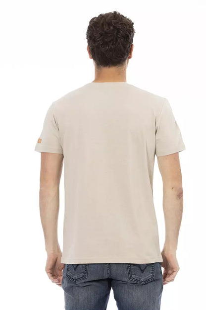 T-shirt en coton beige