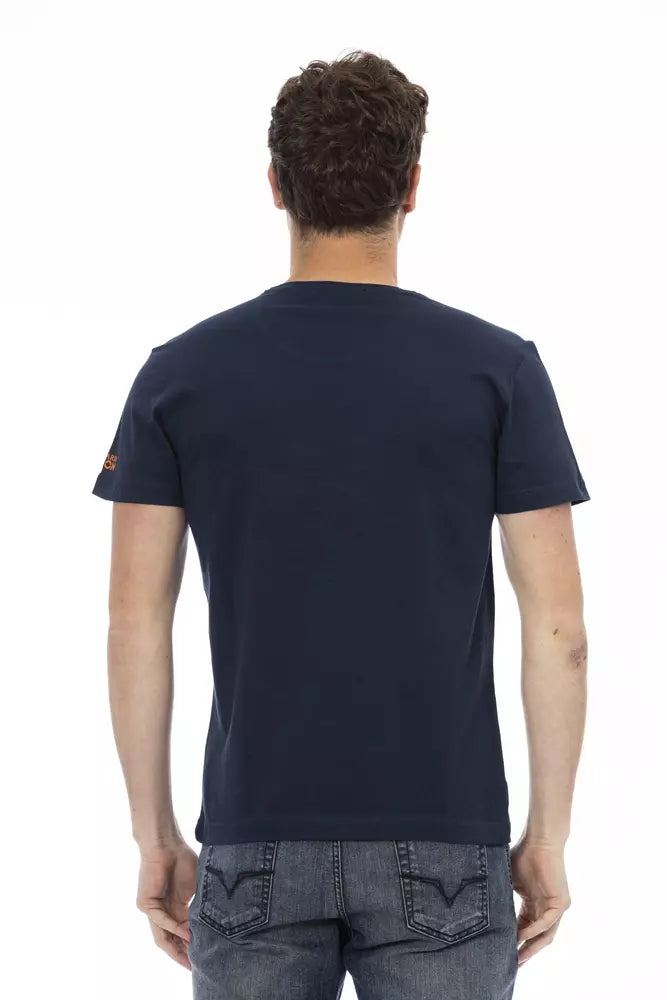 T-shirt en coton bleu