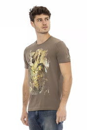 T-shirt en coton marron