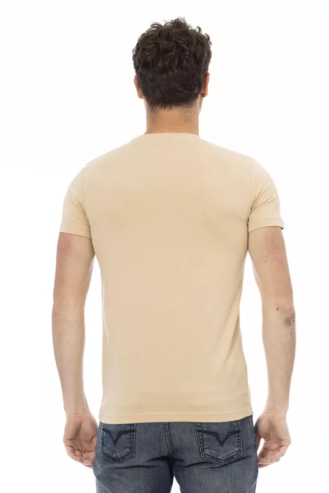 T-shirt en coton beige