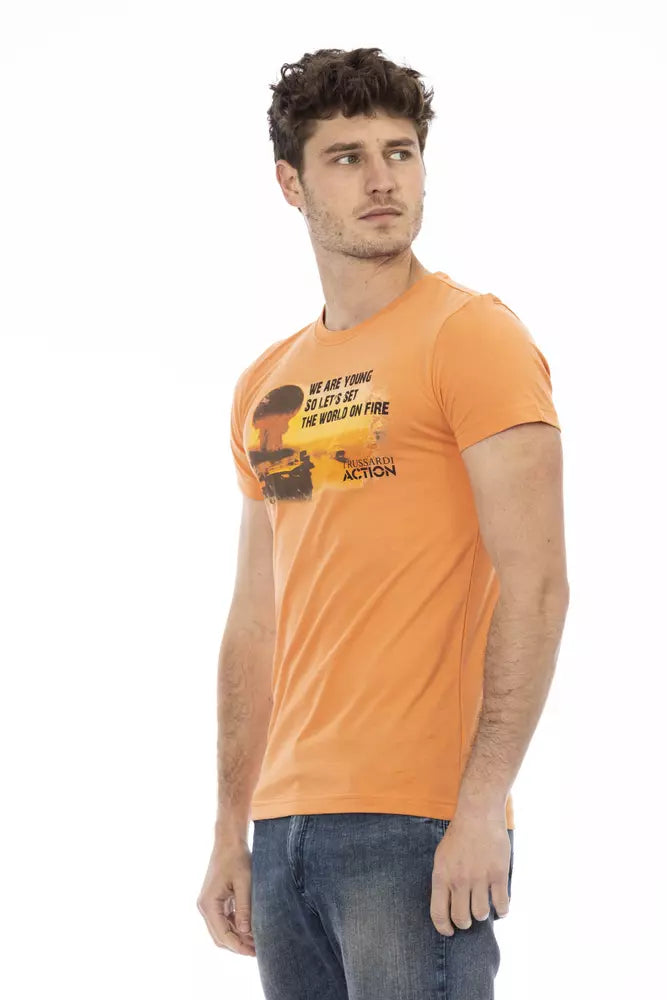 T-shirt en coton orange