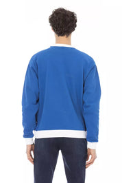 Pull en coton bleu