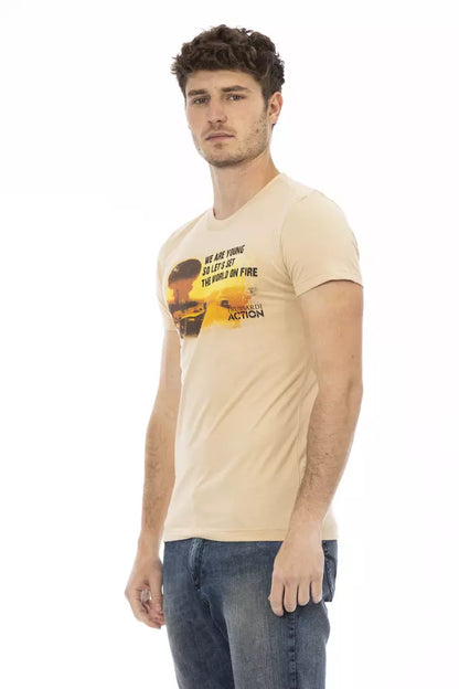 T-shirt en coton beige