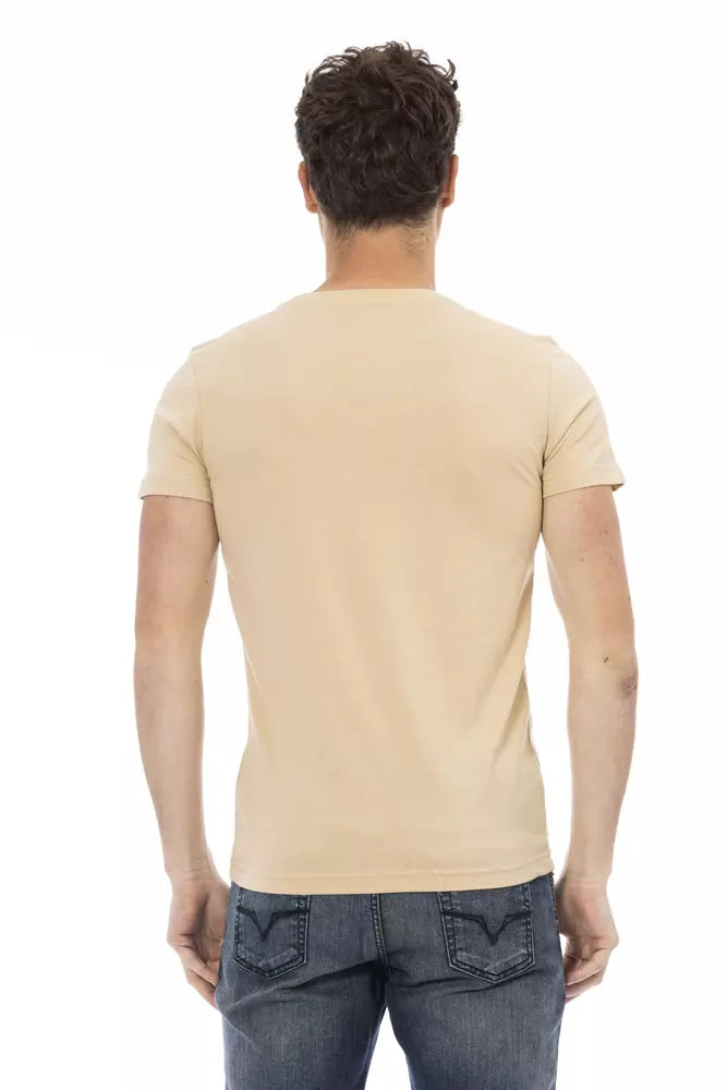 T-shirt en coton beige