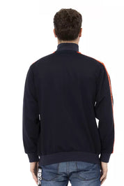 Blauer Polyesterpullover