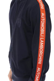 Blauer Polyesterpullover