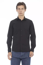 Chemise en coton noir