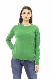 Green Wool Women Sweater