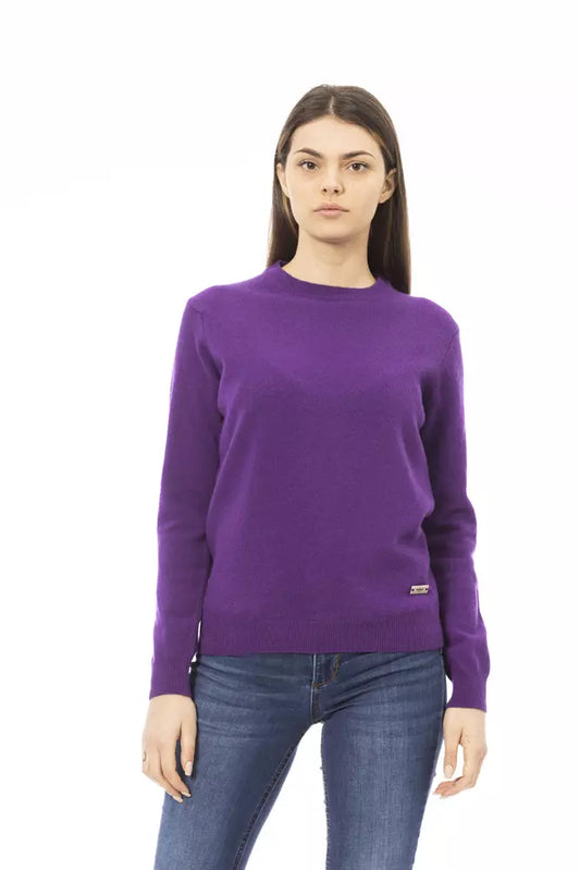 Lila Wollpullover