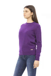 Purple Wool Women Sweater