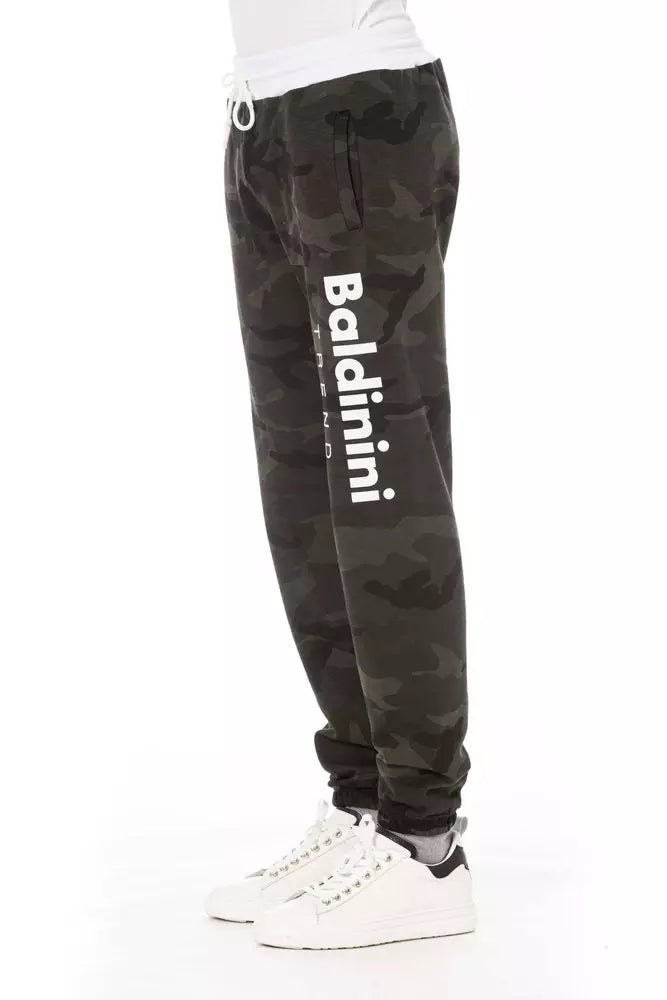 Grüne Baumwolljeans und -hose