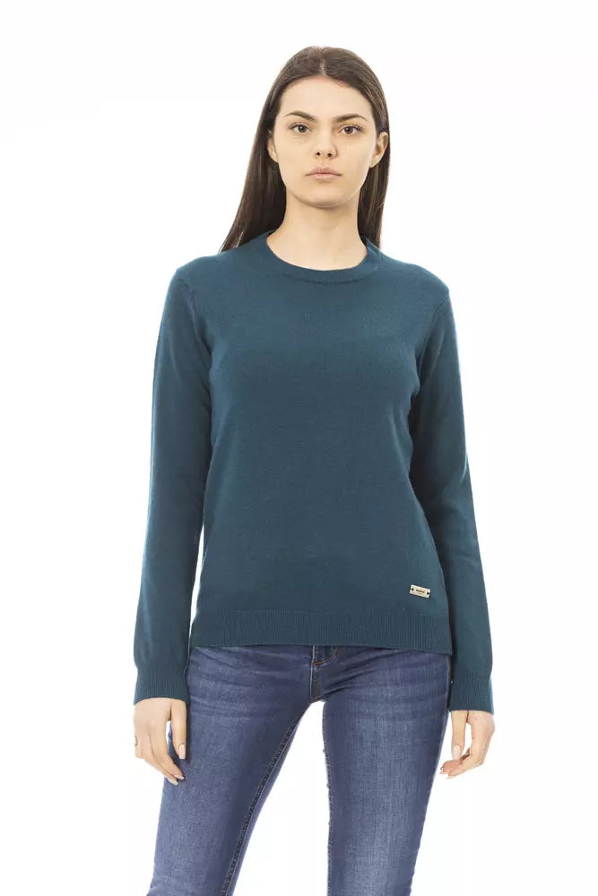 Green Wool Women Sweater