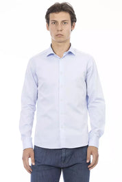 Light Blue Cotton Men Shirt