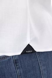 White Cotton Men Shirt