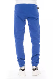 Blue Cotton Men Pant