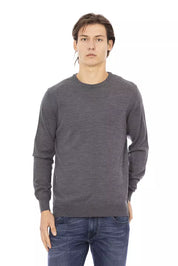 Pull en tissu gris