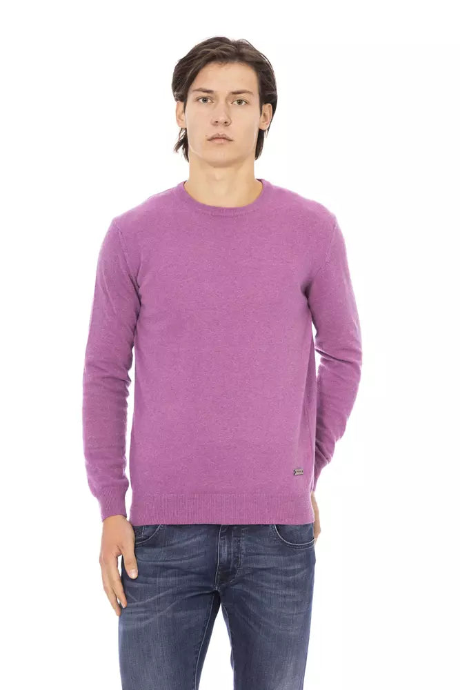 Pull en laine violet