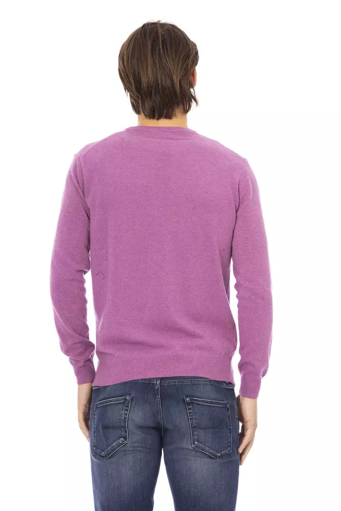 Pull en laine violet