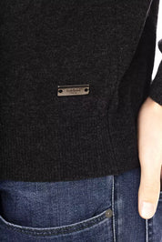 Black Wool Men Sweater