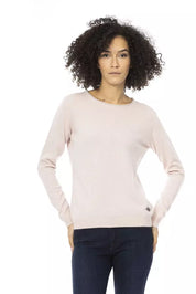 Pull en laine rose