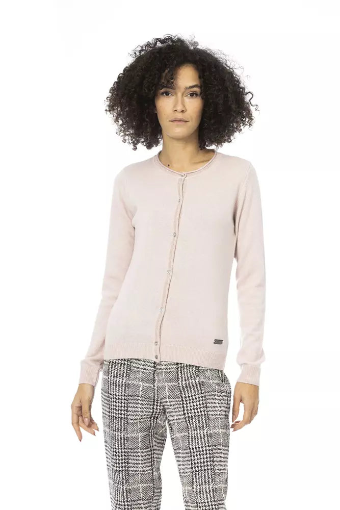 Pull en laine rose