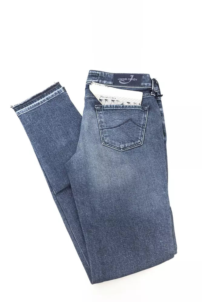 Blue Cotton Women Jean