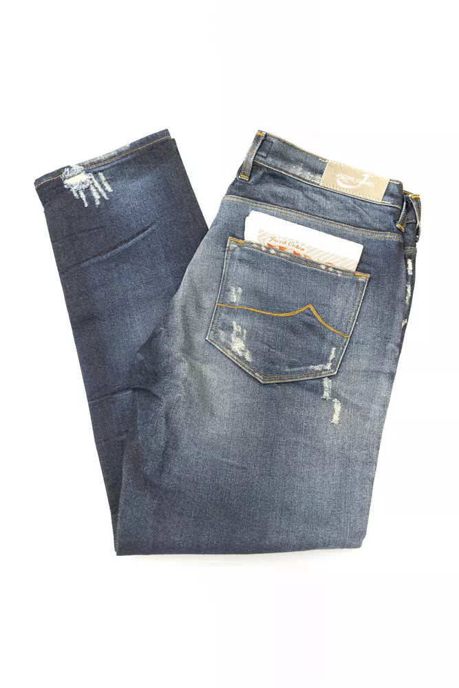 Jean et pantalon en coton bleu