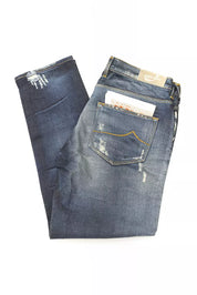 Jean et pantalon en coton bleu