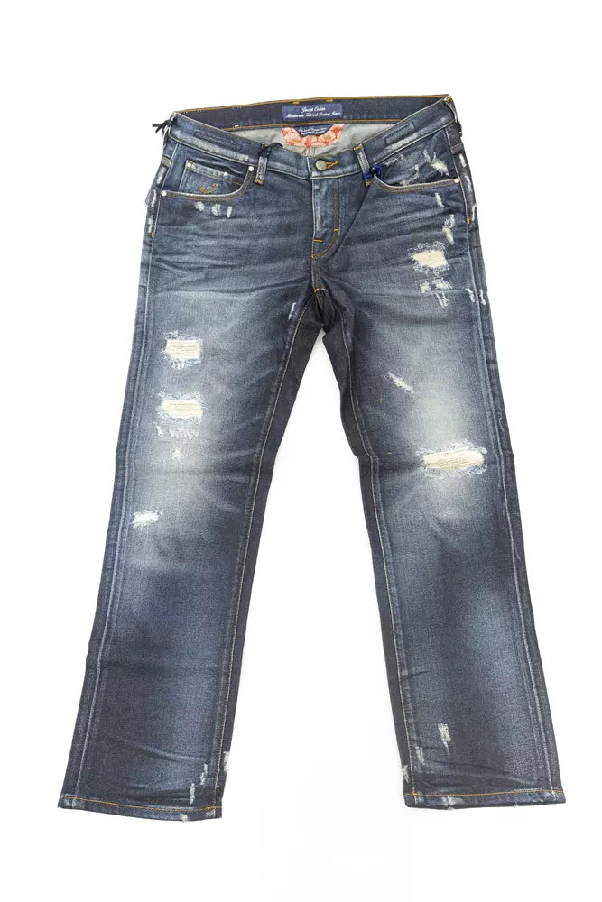 Jean et pantalon en coton bleu