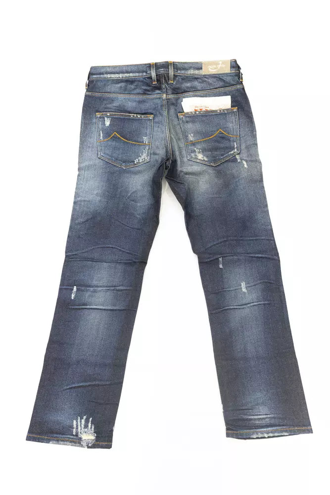 Jean et pantalon en coton bleu