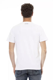 White Cotton Men T-Shirt