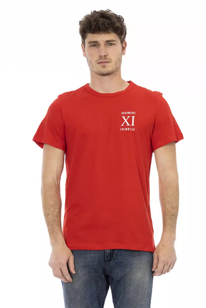 T-shirt en coton rouge